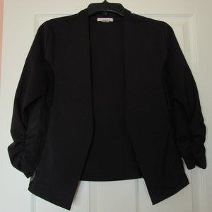 Open-front Blazer with Lace